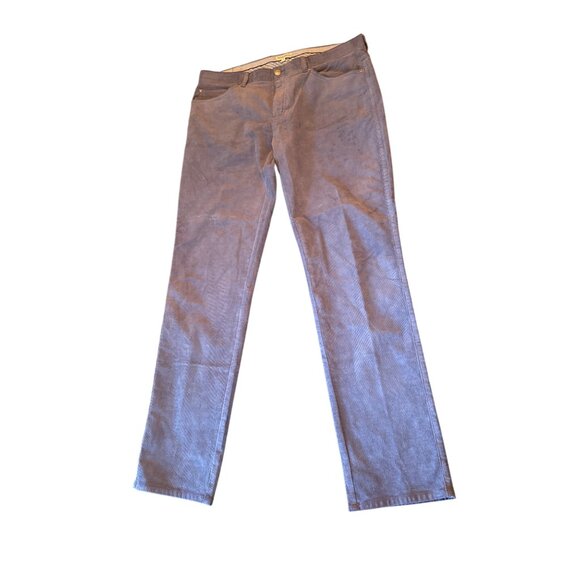 Peter Millar Mens Corduroy Pants Size 36 Cotton Blend Blue Classic Preppy - Picture 1 of 5